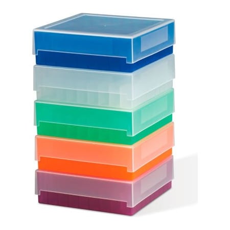 Bel-Art Bel-Art 81-Place Plastic Freezer Storage Boxes, Assorted Colors 5Pk 188520016